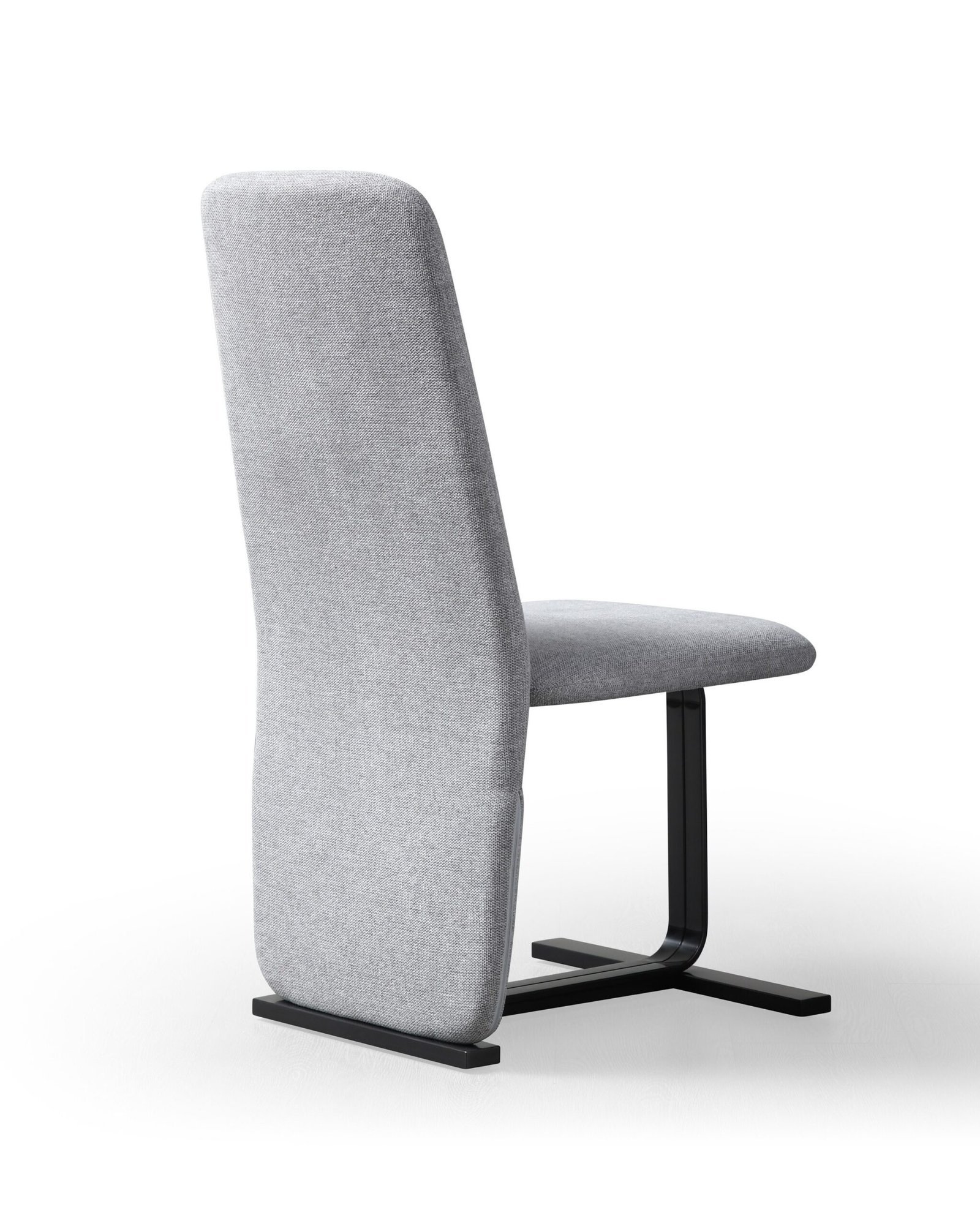 Modrest Tasha - Silla de comedor moderna de lino gris + silla de comedor de bronce cepillado (juego de 2) - Image 3
