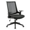 Silla Operativa H2 Mesh y Tela Negra