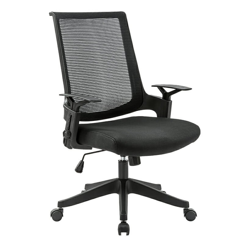 Silla Operativa H2 Mesh y Tela Negra