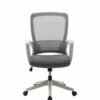Silla Operativa H3 Mesh y Tela Gris Estructura Blanca - Image 2