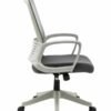 Silla Operativa H3 Mesh y Tela Gris Estructura Blanca - Image 6