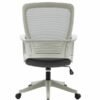 Silla Operativa H3 Mesh y Tela Gris Estructura Blanca - Image 3