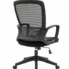 Silla Operativa H3 Mesh y Tela Negra Estructura Negra - Image 5