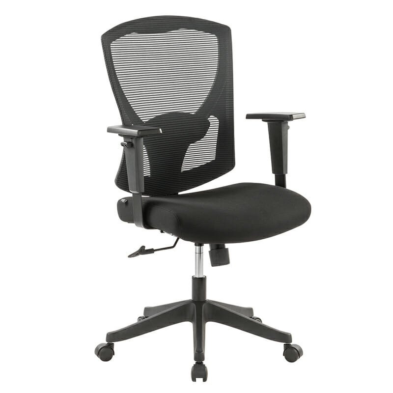 Silla Operativa H5 Mesh con Tela Negra y Brazos Ajustables - Image 2