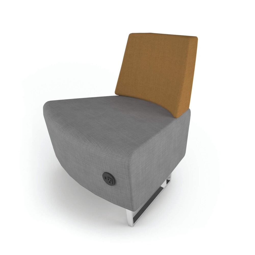 Sillón Curvo Espejo Con Respaldo Attesa