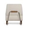 Silla decorativa Modrest Barbara moderna en color blanco roto - Image 4