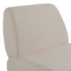 Silla decorativa Modrest Barbara moderna en color blanco roto - Image 5