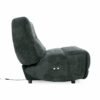 Divani Casa Basil - Silla reclinable eléctrica grande de tela gris oscuro moderna - Image 5