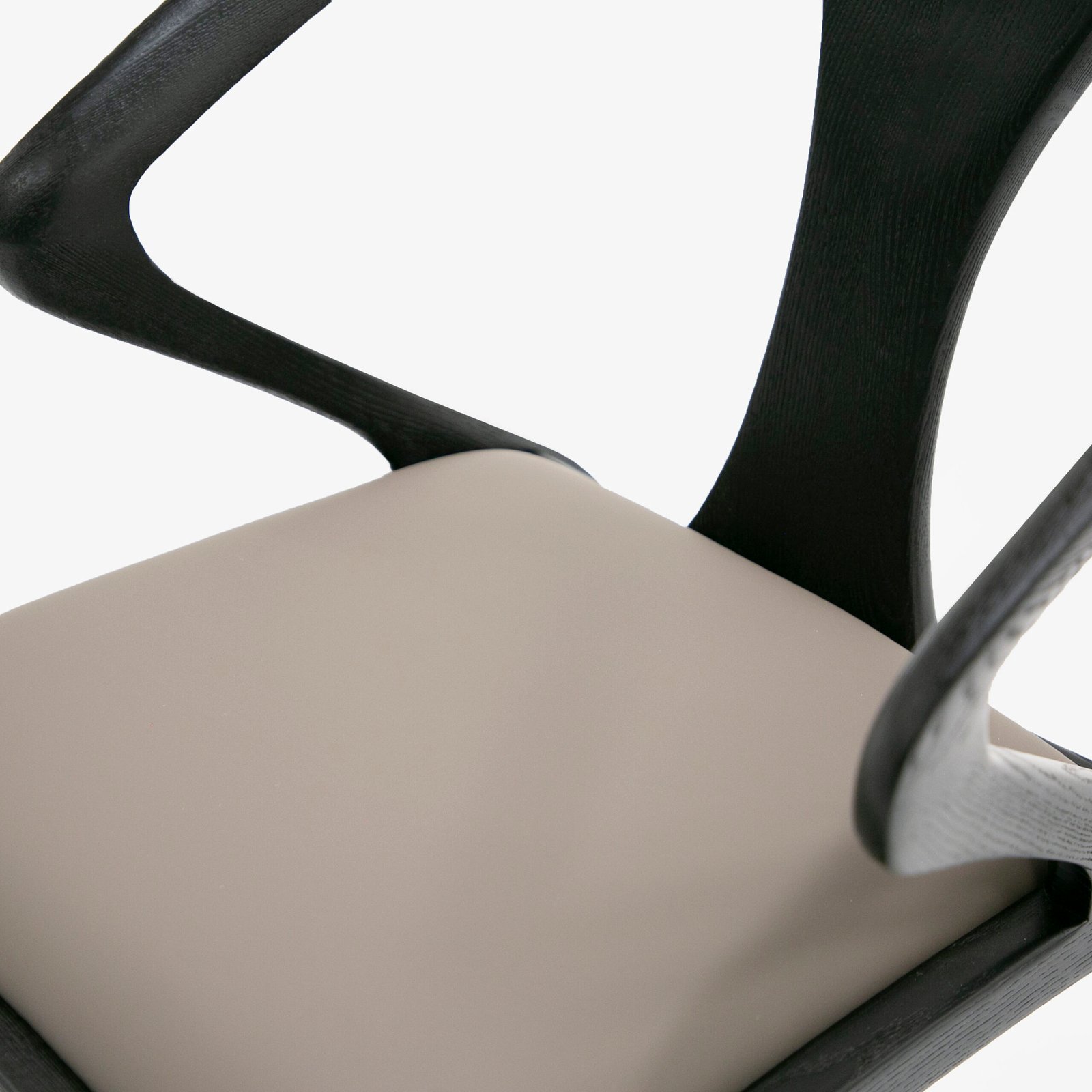 Modrest Campbell - Silla de comedor moderna de mediados de siglo de fresno gris y negro - Image 4