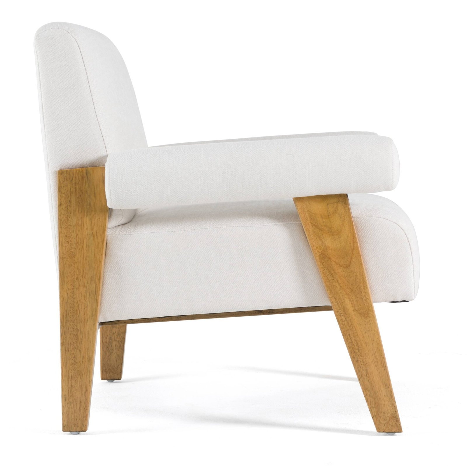 Modrest Cynthia - Tela blanca moderna + silla decorativa de madera - Image 3