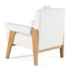 Modrest Cynthia - Tela blanca moderna + silla decorativa de madera - Image 4