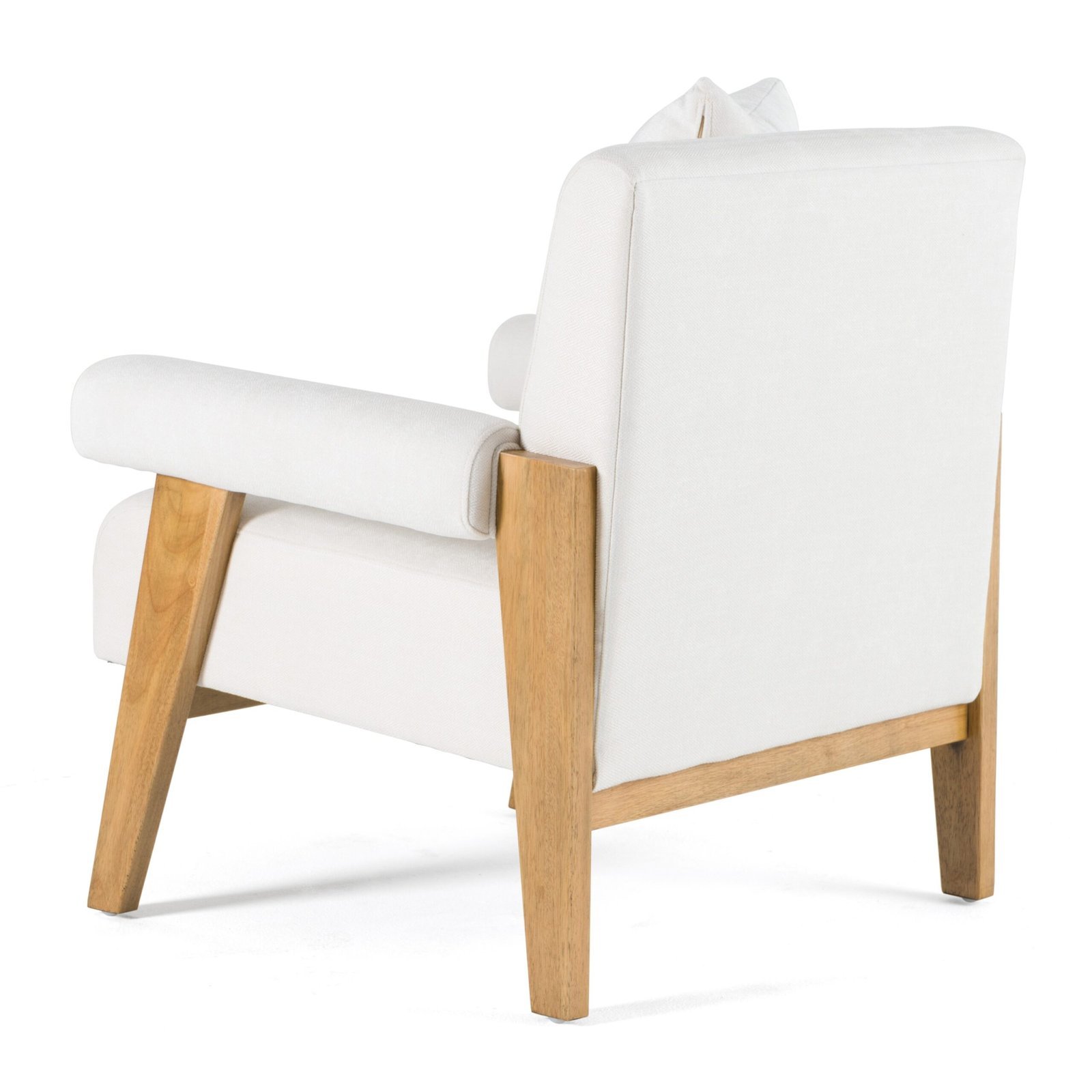 Modrest Cynthia - Tela blanca moderna + silla decorativa de madera - Image 4