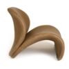 Modrest Donovan - Silla decorativa moderna de cuero marrón - Image 2