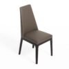 Modrest Encino - Silla de comedor moderna color chocolate color topo y madera (juego de 2) - Image 2