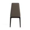 Modrest Encino - Silla de comedor moderna color chocolate color topo y madera (juego de 2) - Image 4