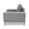 Divani Casa Fonda - Silla moderna de tela gris - Image 2