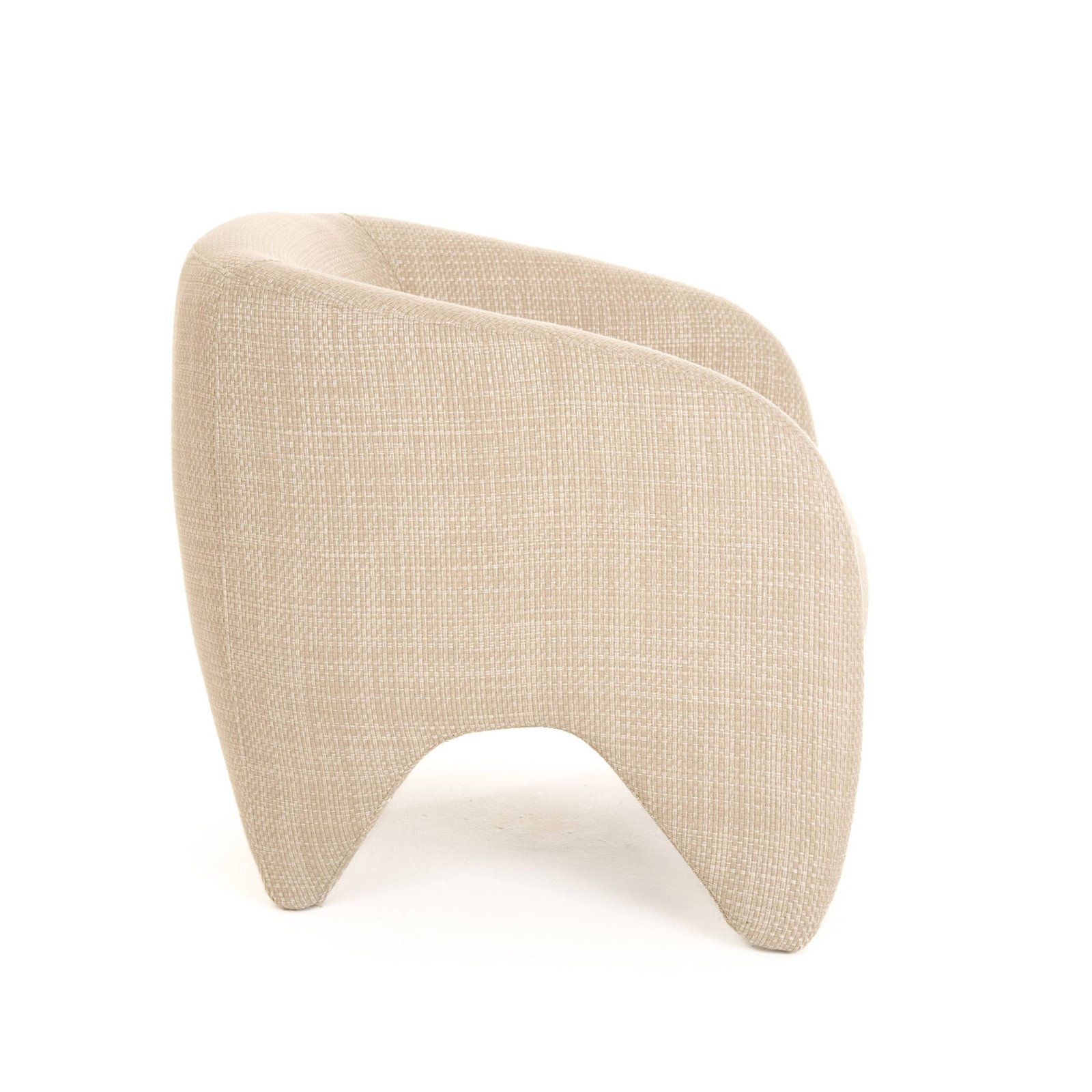 Modrest Halton - Silla decorativa moderna de tela beige - Image 2