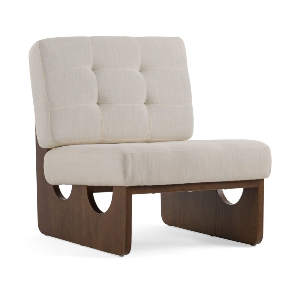 Modrest Kaylie - Silla decorativa contemporánea en color blanco roto