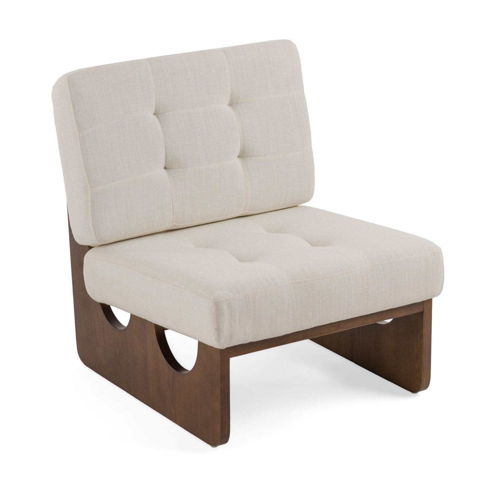 Modrest Kaylie - Silla decorativa contemporánea en color blanco roto - Image 2