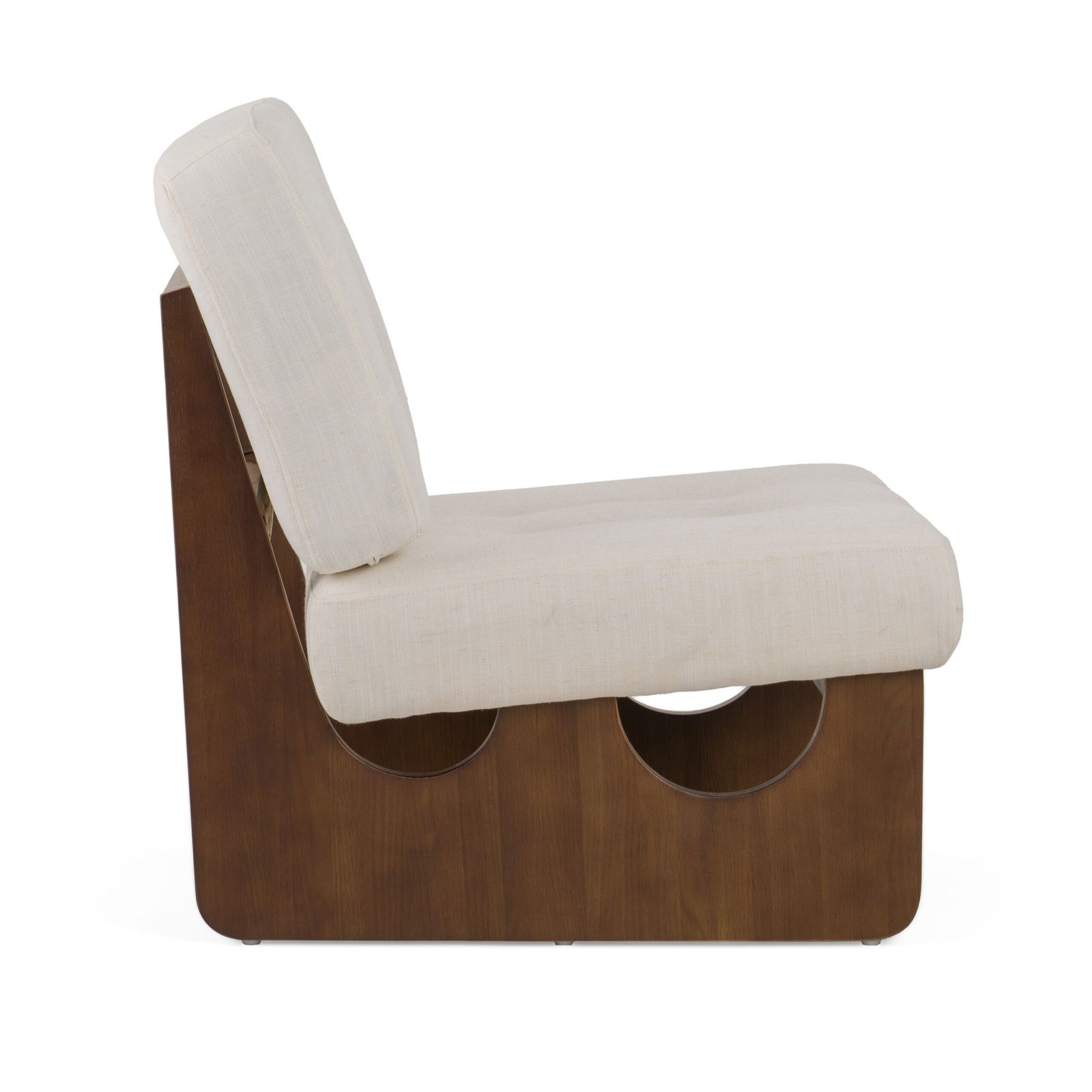 Modrest Kaylie - Silla decorativa contemporánea en color blanco roto - Image 3