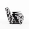 Modrest Leana - Silla decorativa moderna de tela en blanco y negro - Image 2