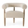 Modrest Marchland - Tela beige moderna + silla decorativa de roble - Image 2