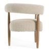 Modrest Marchland - Tela beige moderna + silla decorativa de roble - Image 3
