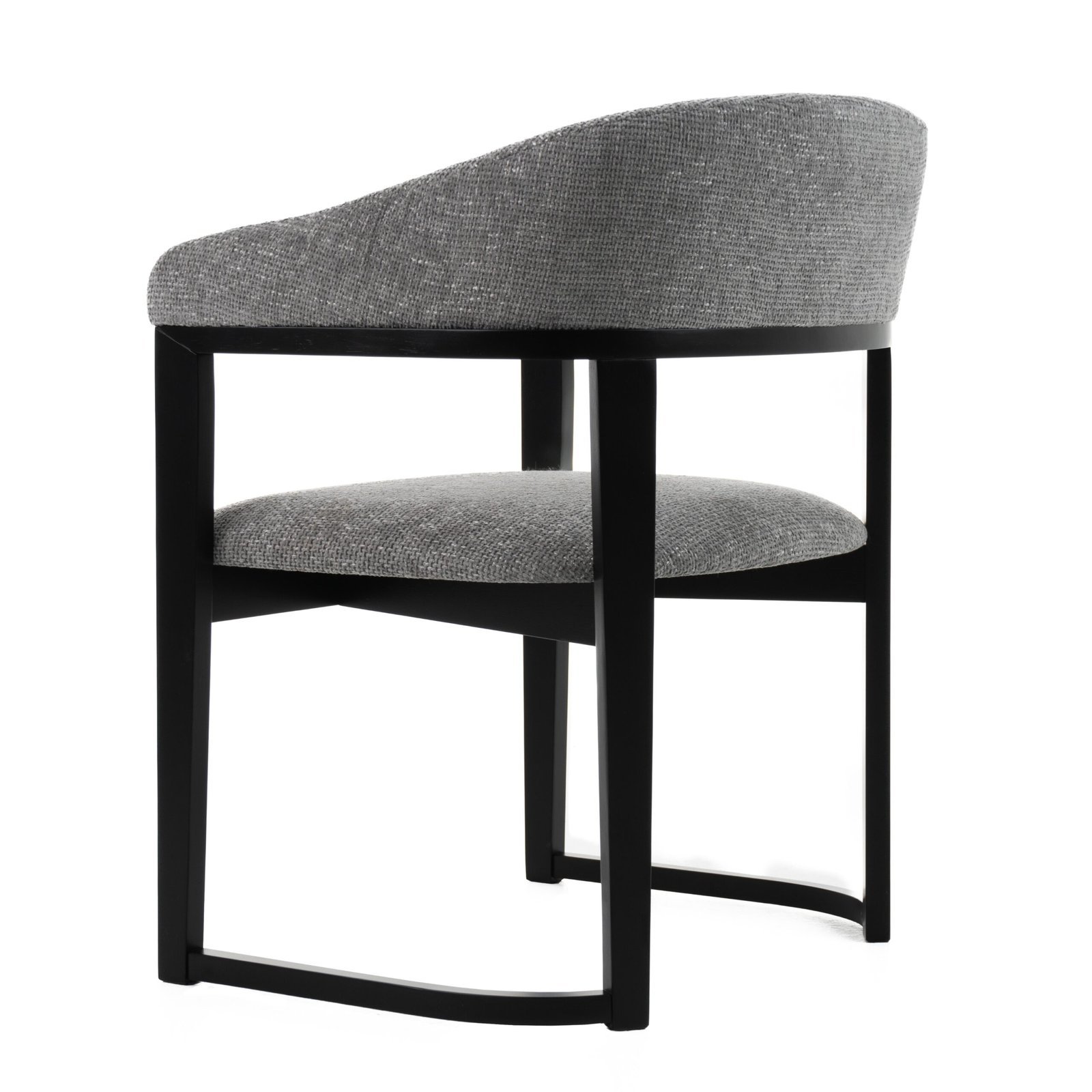 Modrest Maury - Tela gris moderna + Silla de comedor negra - Image 3