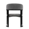 Modrest Maury - Tela gris moderna + Silla de comedor negra - Image 4