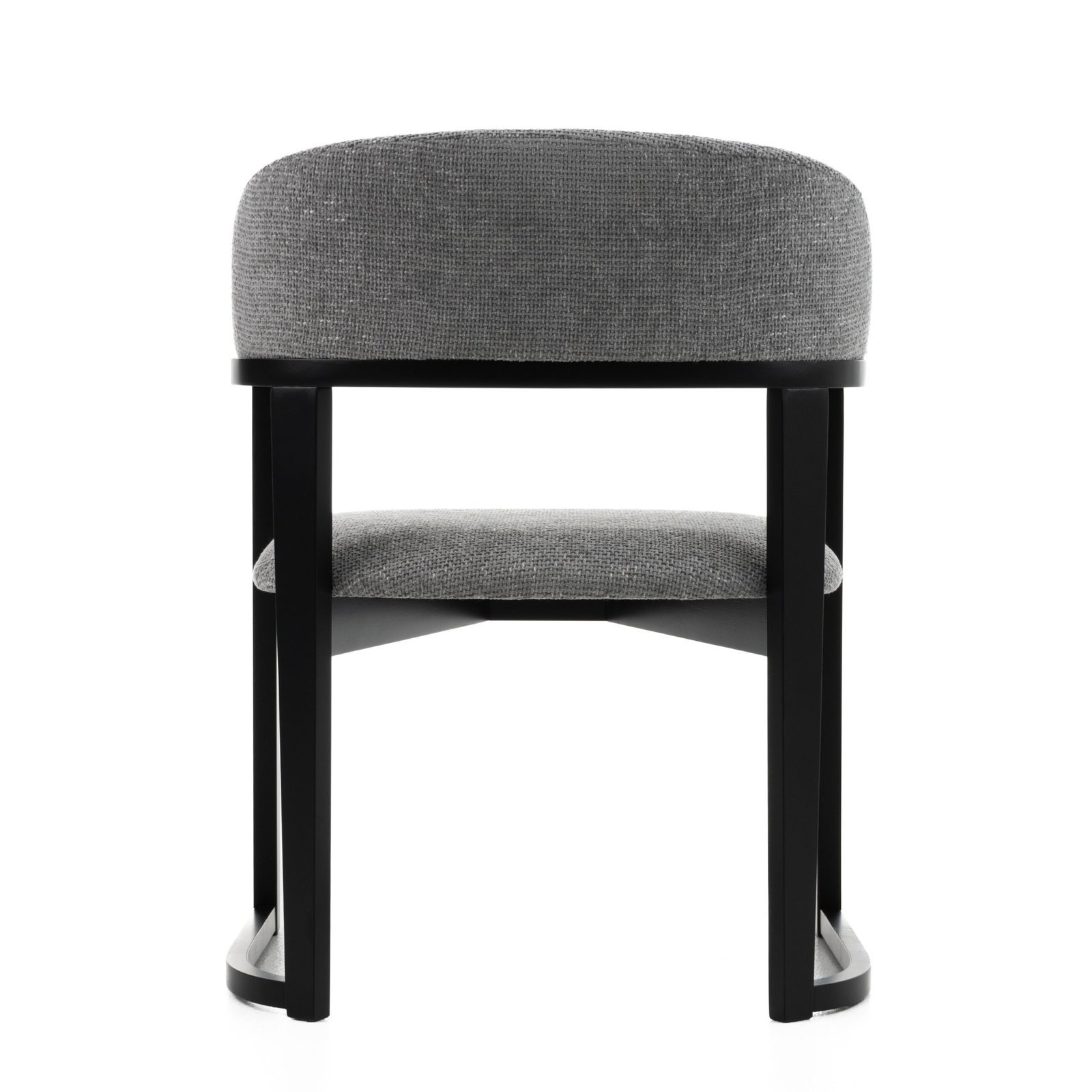 Modrest Maury - Tela gris moderna + Silla de comedor negra - Image 4