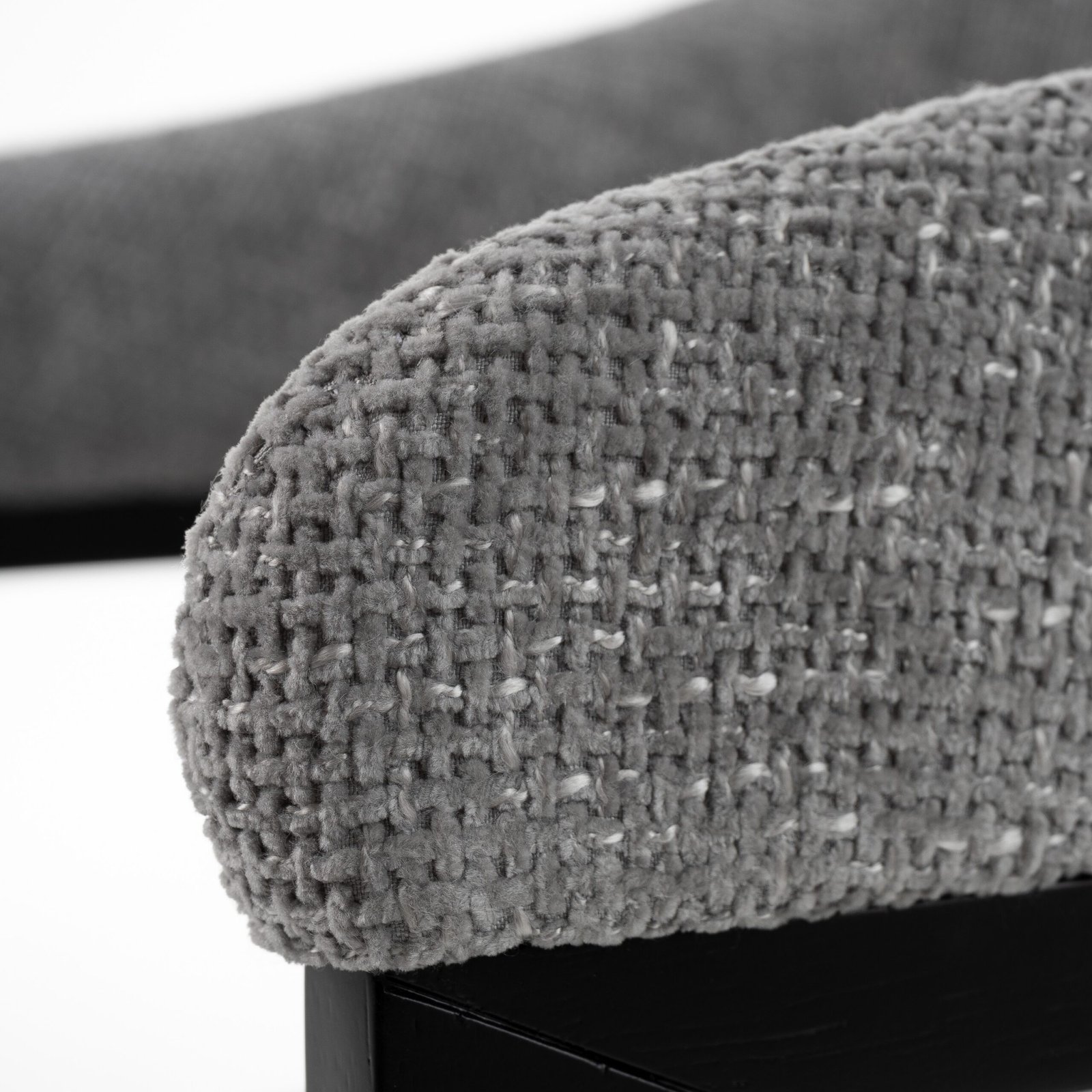 Modrest Maury - Tela gris moderna + Silla de comedor negra - Image 5