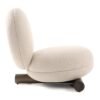 Modrest Minto - Silla decorativa contemporánea de tela color blanquecino - Image 2