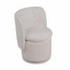 Divani Casa Norris - Silla de comedor giratoria moderna de tela color marfil - Image 2