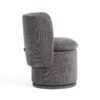 Divani Casa Norris - Silla de comedor giratoria moderna de tela gris oscuro - Image 3