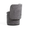 Divani Casa Norris - Silla de comedor giratoria moderna de tela gris oscuro - Image 5