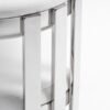 Modrest Pontiac - Silla de comedor moderna de cuero vegano blanco + acero inoxidable - Image 5