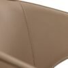 Modrest Suzie - Silla de comedor moderna de cuero vegano beige + silla negra (juego de 2) - Image 4