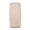 Modrest Tasha - Silla de comedor moderna de terciopelo gris beige claro + silla de comedor de latón cepillado (juego de 2) - Image 4