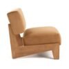 Modrest Tucker - Silla decorativa de color castaño y terciopelo camel moderno de mediados de siglo - Image 2