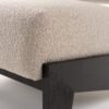 Modrest Tucker - Tela gris claro moderna de mediados de siglo + silla decorativa de nogal negro - Image 2