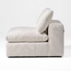 Divani Casa Vicki - Moderno asiento modular sin brazos de tela color blanquecino - Image 2