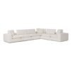 Divani Casa Vicki - Moderno asiento esquinero modular de tela color blanquecino - Image 5