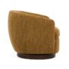 Divani Casa Wendt - Silla decorativa giratoria moderna de tela mostaza - Image 4