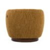 Divani Casa Wendt - Silla decorativa giratoria moderna de tela mostaza - Image 5