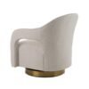 Modrest Worley - Tela beige moderna + silla decorativa giratoria dorada - Image 3