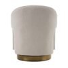 Modrest Worley - Tela beige moderna + silla decorativa giratoria dorada - Image 4
