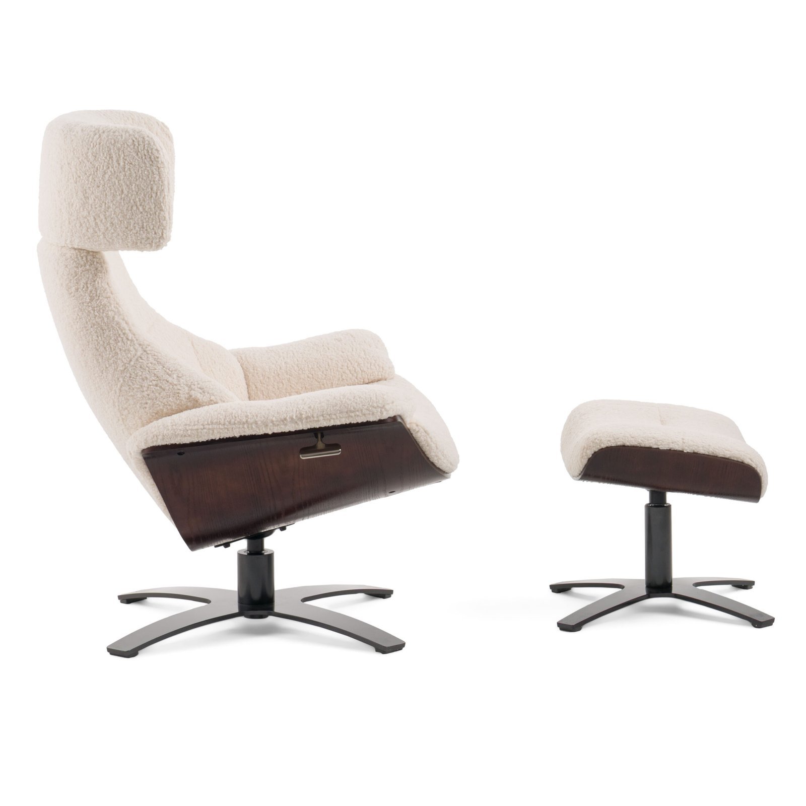 Modrest - Sillón y otomana beige moderno Zahara - Image 2